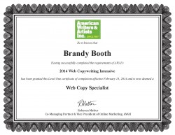 Brandy Booth - Web Copy Specialist